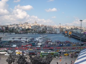 Blick zum Galataviertel