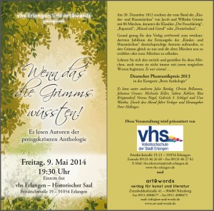 Flyer Lesung Grimms